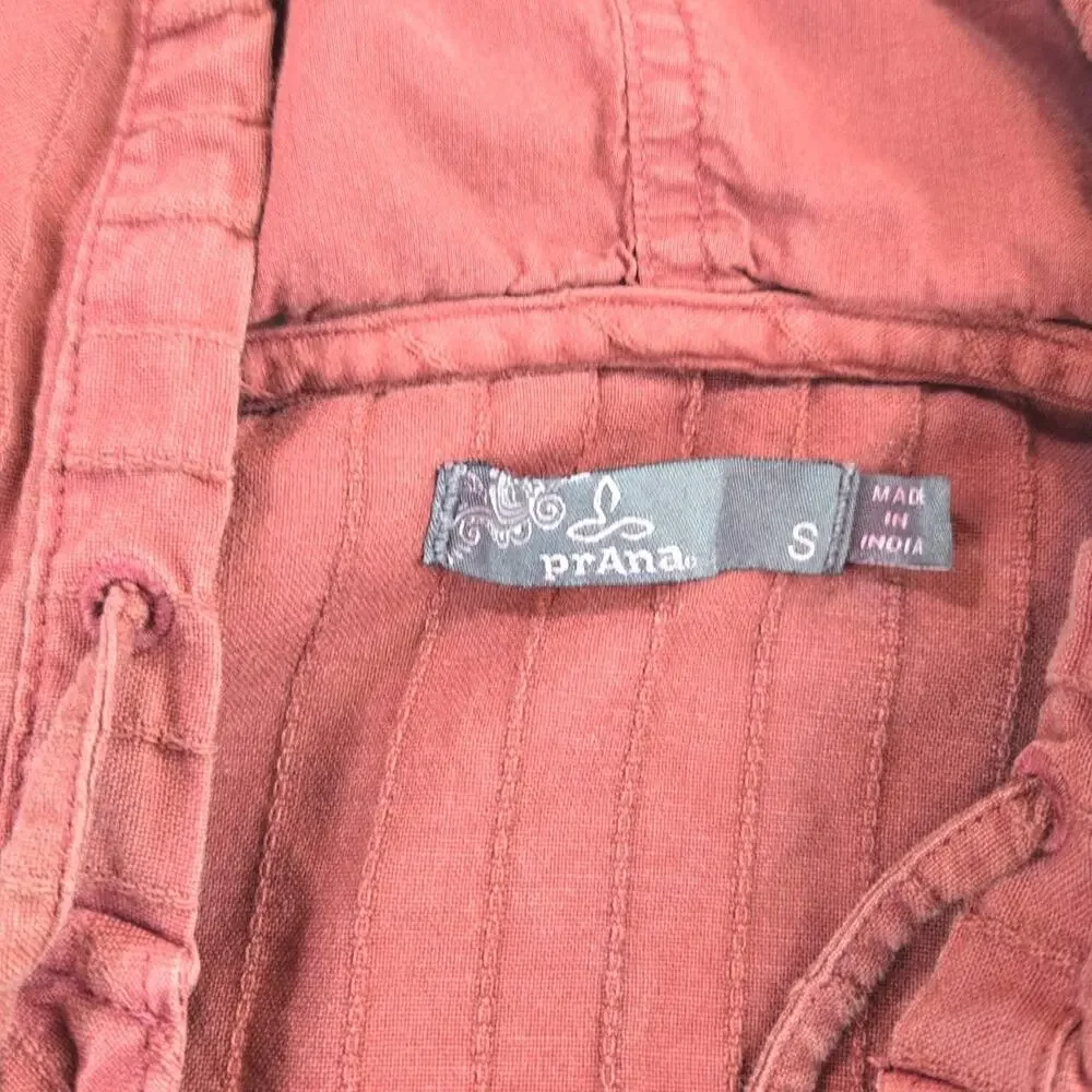 Prana | Farin Hooded Pullover Top in Rose | Size Small - Picture 4 of 7